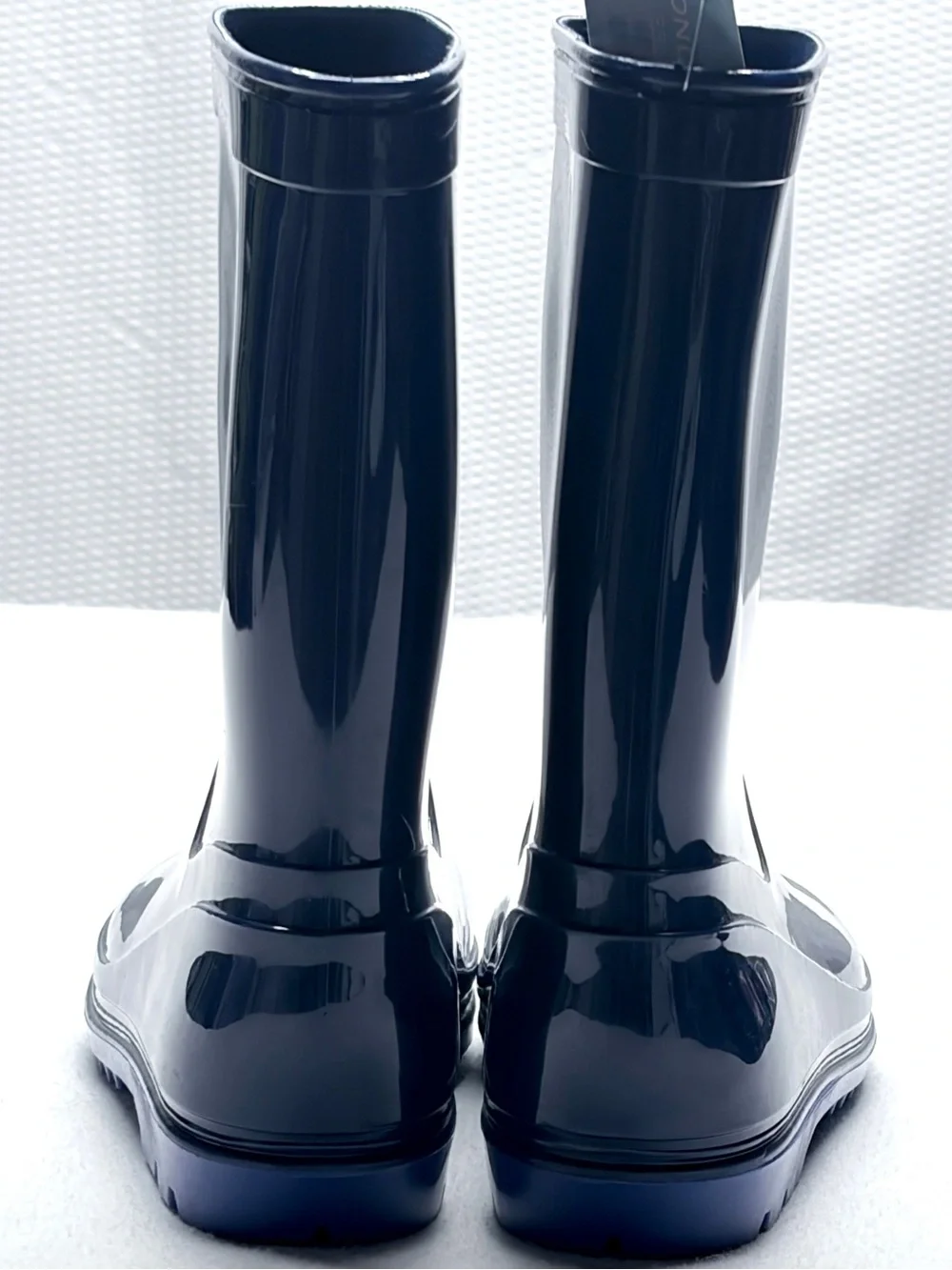 London Fog Sean Y Rain Boots Kids 3 Navy Waterproof NWT